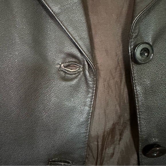 Stunning Brown Leather Blazer Jacket - Picture 10 of 10